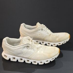 On Cloud Running Women's Cream Athletic Sneakers Size 9.5